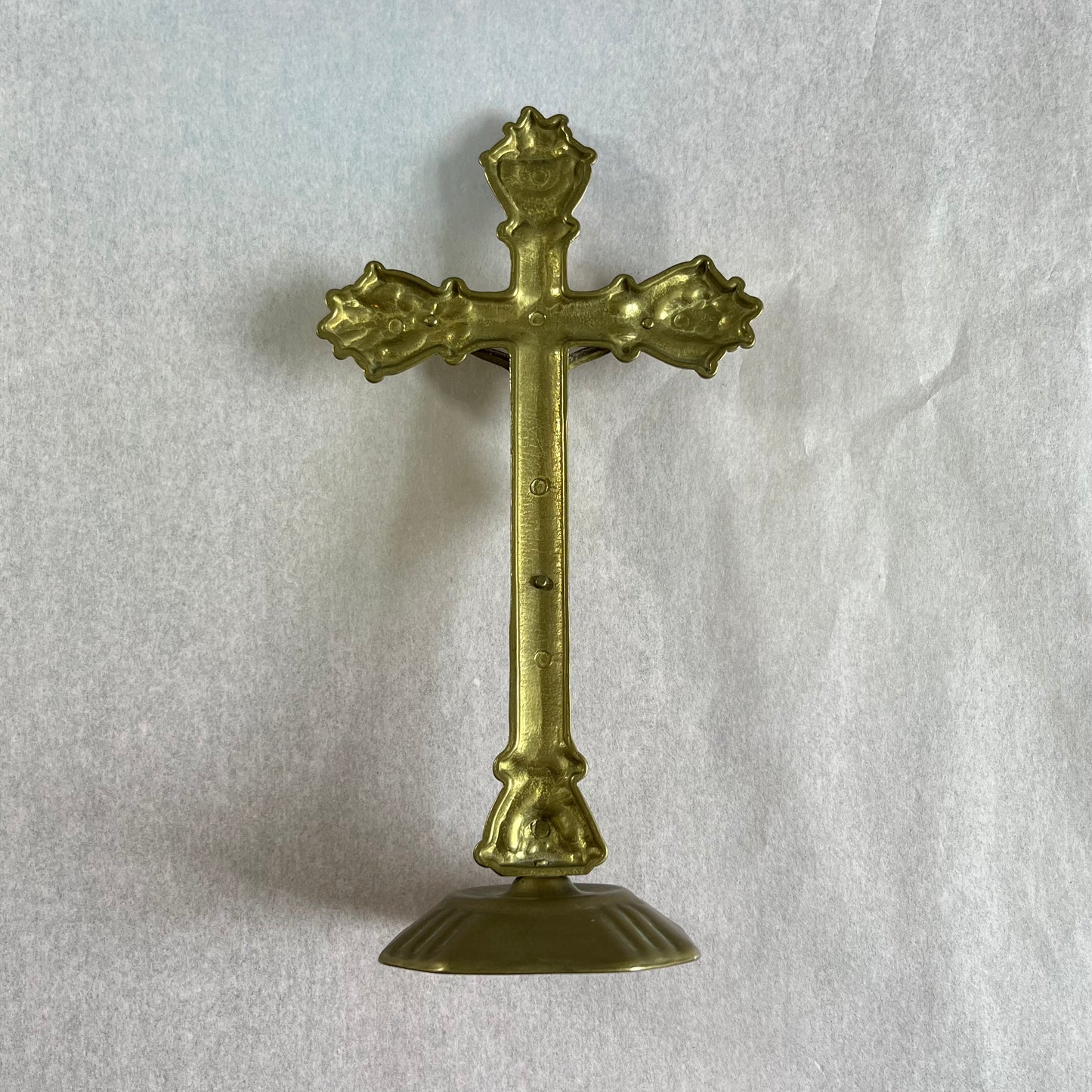 Brass Standing Crucifix